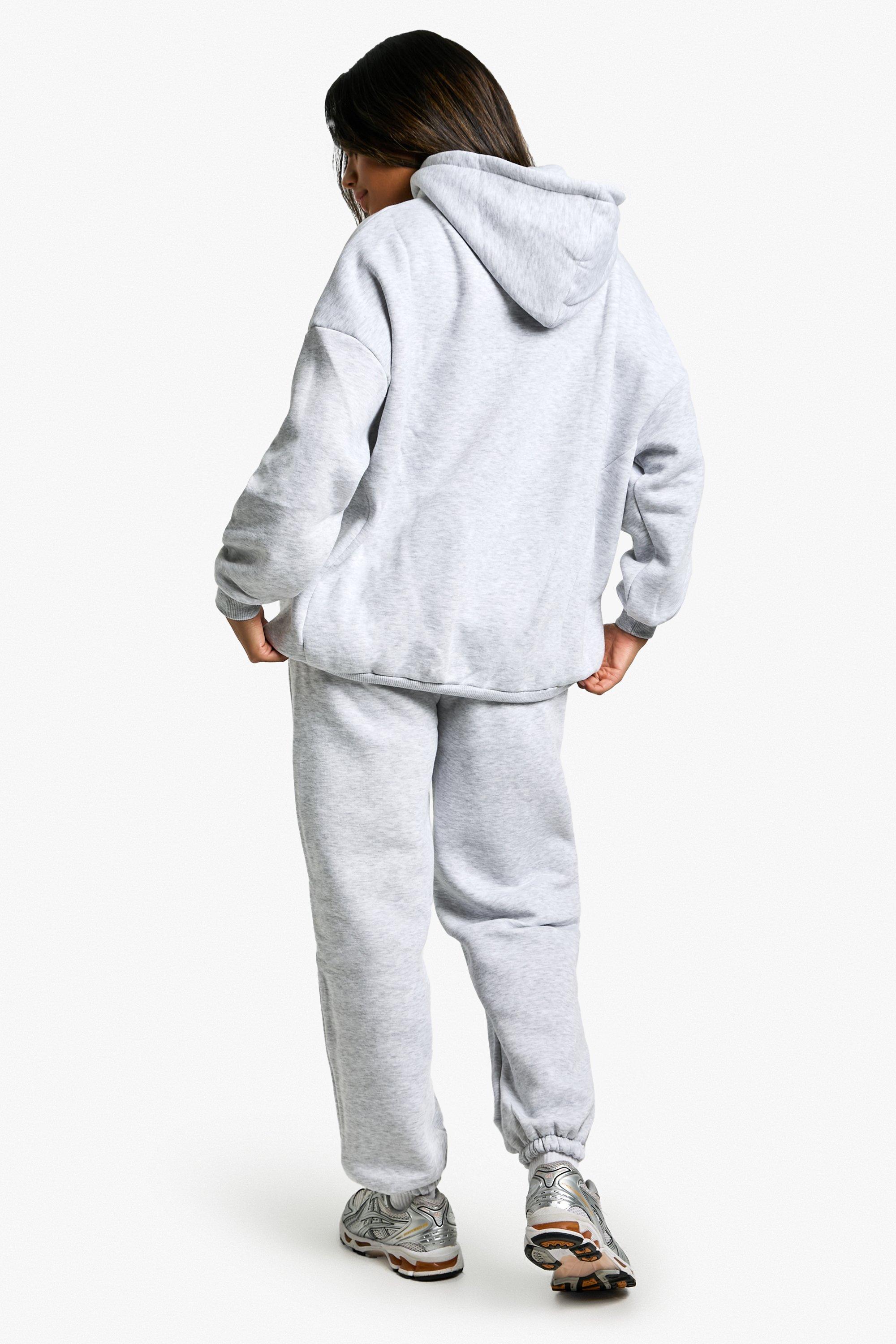 Plain grey tracksuit deals